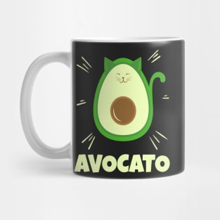 Avocado Avocato Funny Cats Art Mug